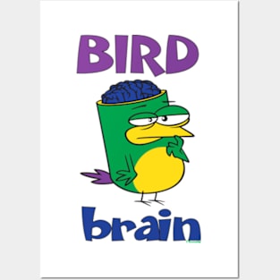 Birdbrain Design for Bird Lovers Posters and Art